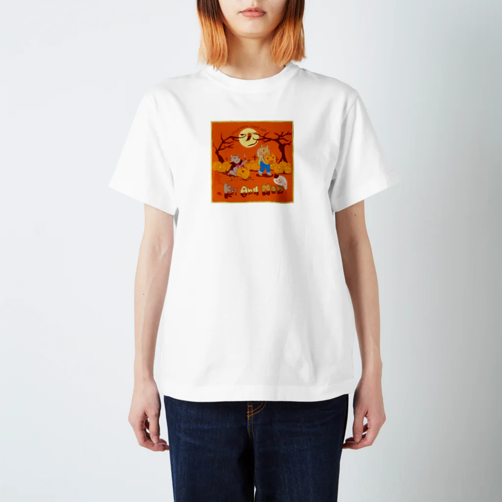 tamimi1216のNan and Kii ハロウィン2019 Regular Fit T-Shirt