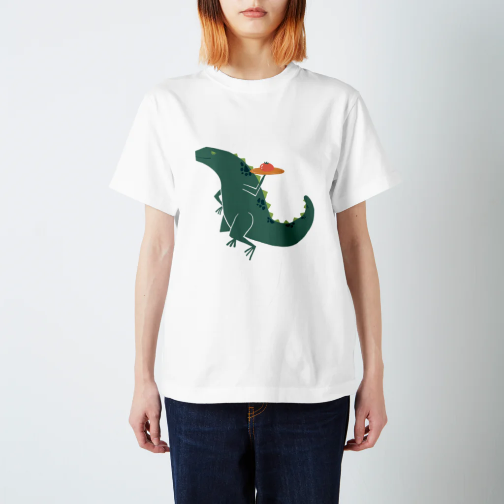 ドラ水彩のイグアナトマト Regular Fit T-Shirt