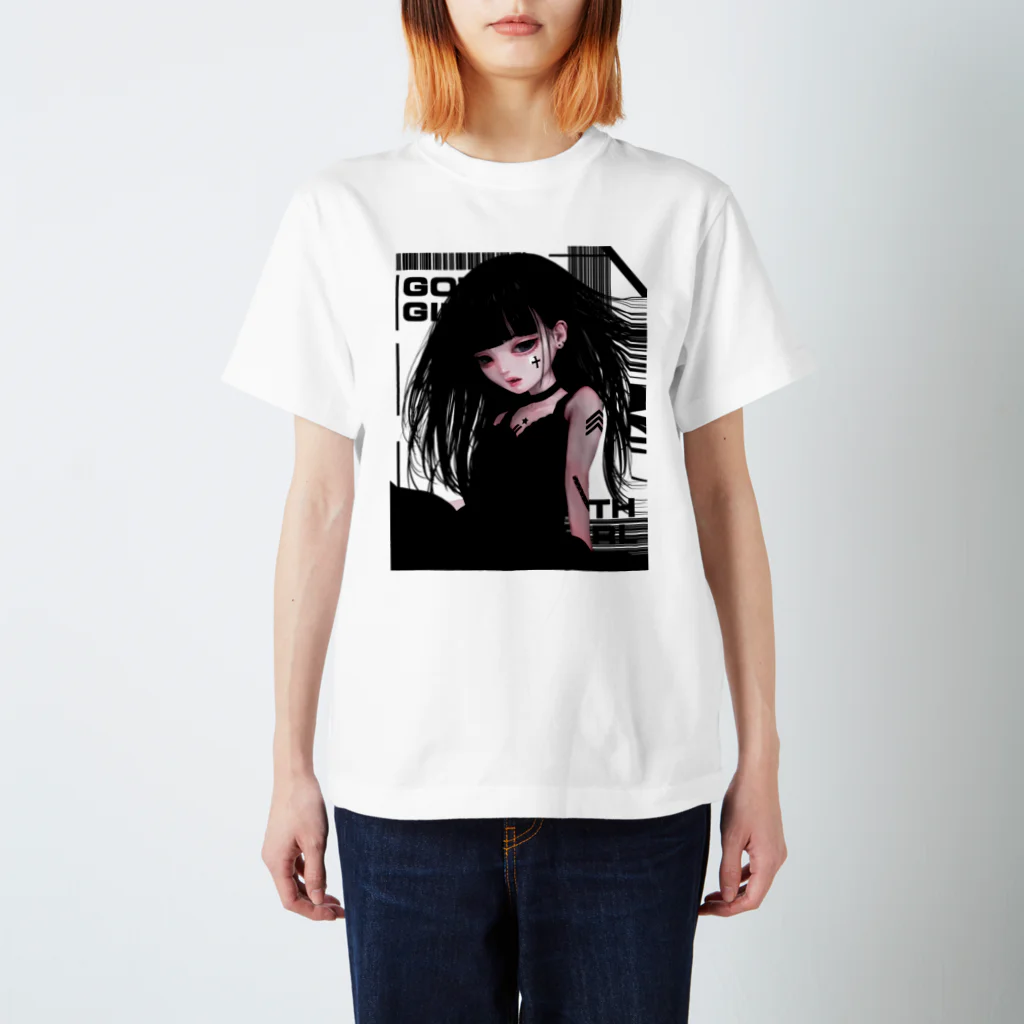 青柳カヲルのGothGirl スタンダードTシャツ