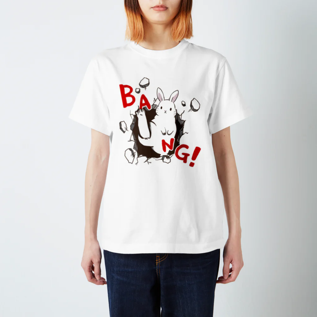 うさくら堂の蹴りうさぎ<BANG> スタンダードTシャツ