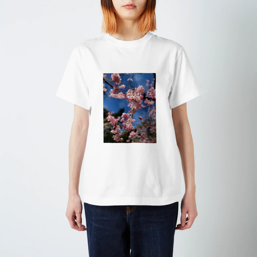 Nyustoreの桃の花 Regular Fit T-Shirt