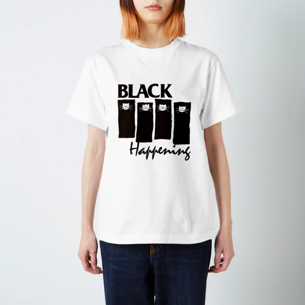 オサモハンキンポーの BLACK HAPPENING（ver2） スタンダードTシャツ