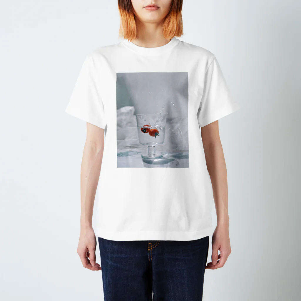 she's room #08のトマトも水浴びしたくなる Regular Fit T-Shirt