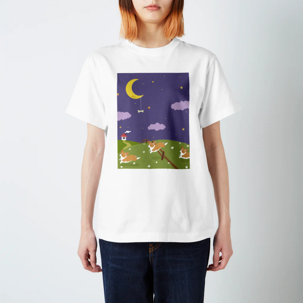あにうぉるがぶの夢の中のコーギー Regular Fit T-Shirt