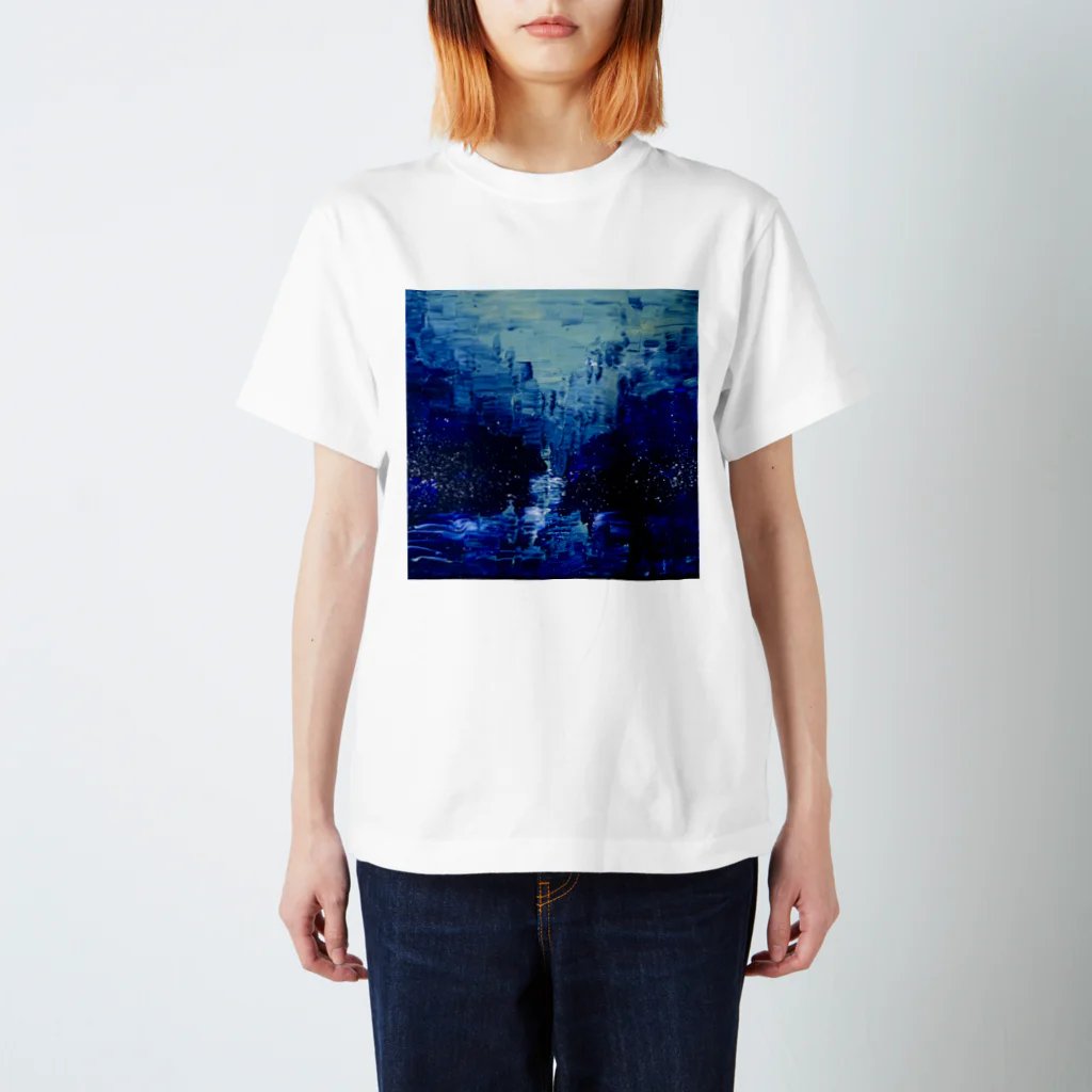 空歩く人々の水鏡 Regular Fit T-Shirt