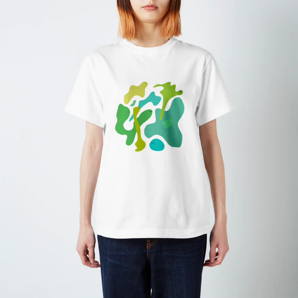 Osanpo-Nekoのさわさわ。。 Regular Fit T-Shirt