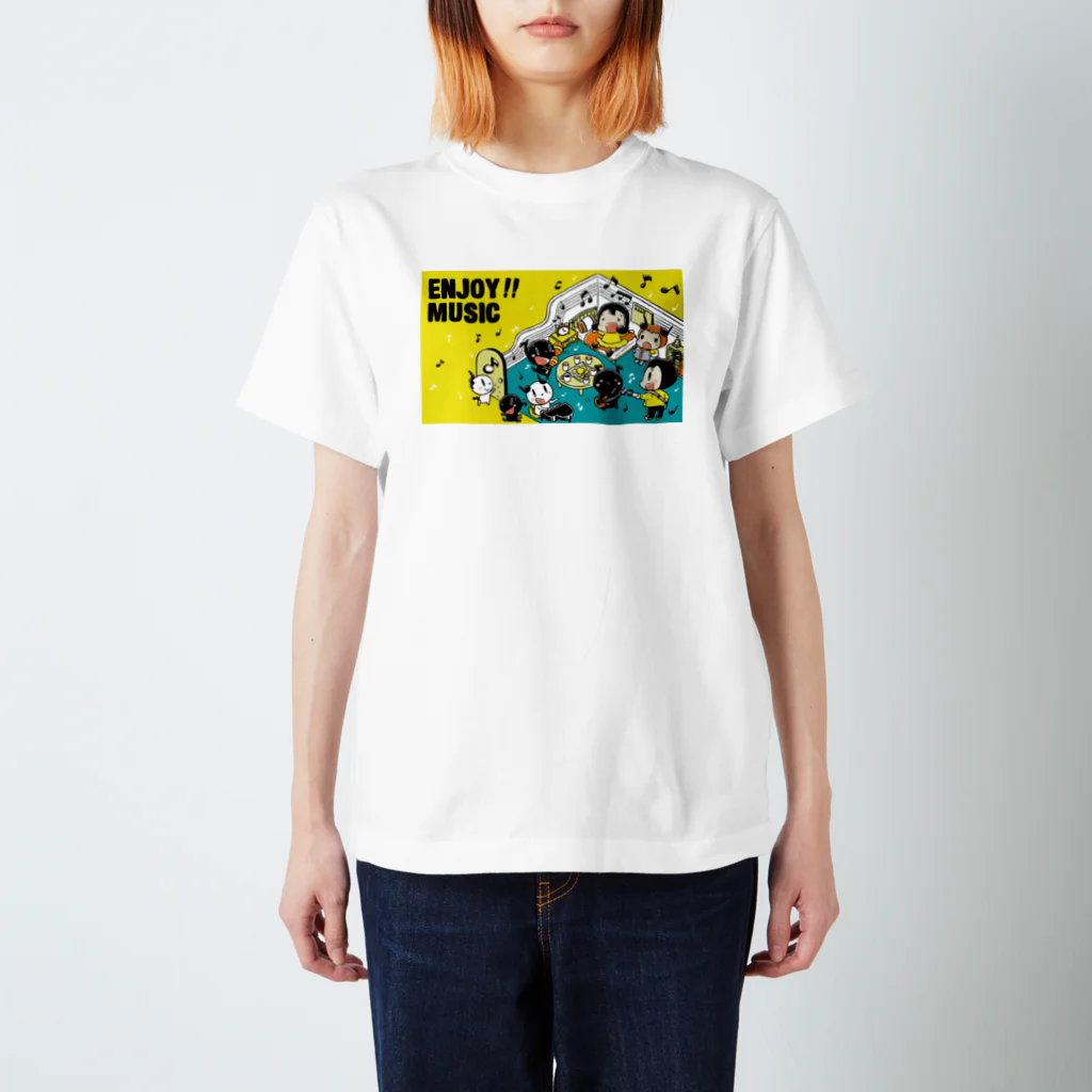 フルタハナコの「ハナばたけ」のENJOY MUSIC スタンダードTシャツ