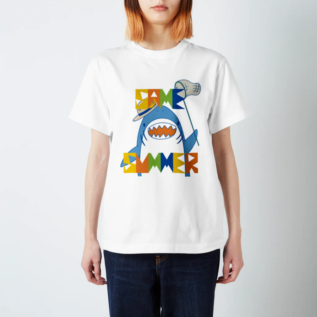 くりぱんSTORE@SUZURIの背ナシSAME_SUMMER Regular Fit T-Shirt