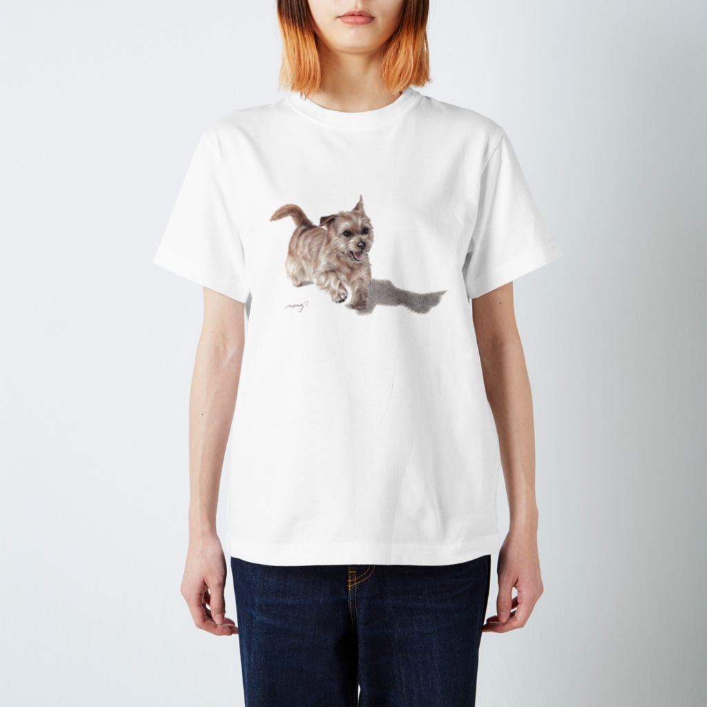 Momojiの犬画のノーフォークテリア31 Regular Fit T-Shirt