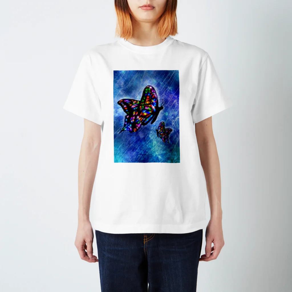 ヨッシー本舗のrain butterfly スタンダードTシャツ