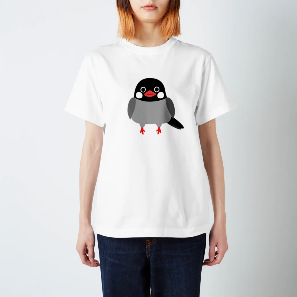 たえこの文鳥 スタンダードTシャツ