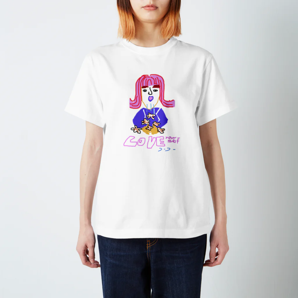 howmuchyourikuraのフーフ~//LOVE yourself スタンダードTシャツ