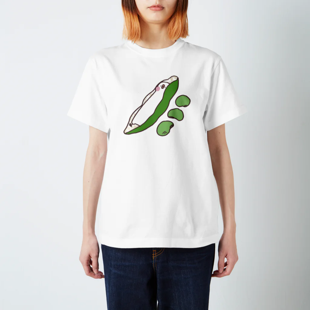 Lettuce工房 / れたすのお野菜ぶんちゃん(そらまめ) スタンダードTシャツ