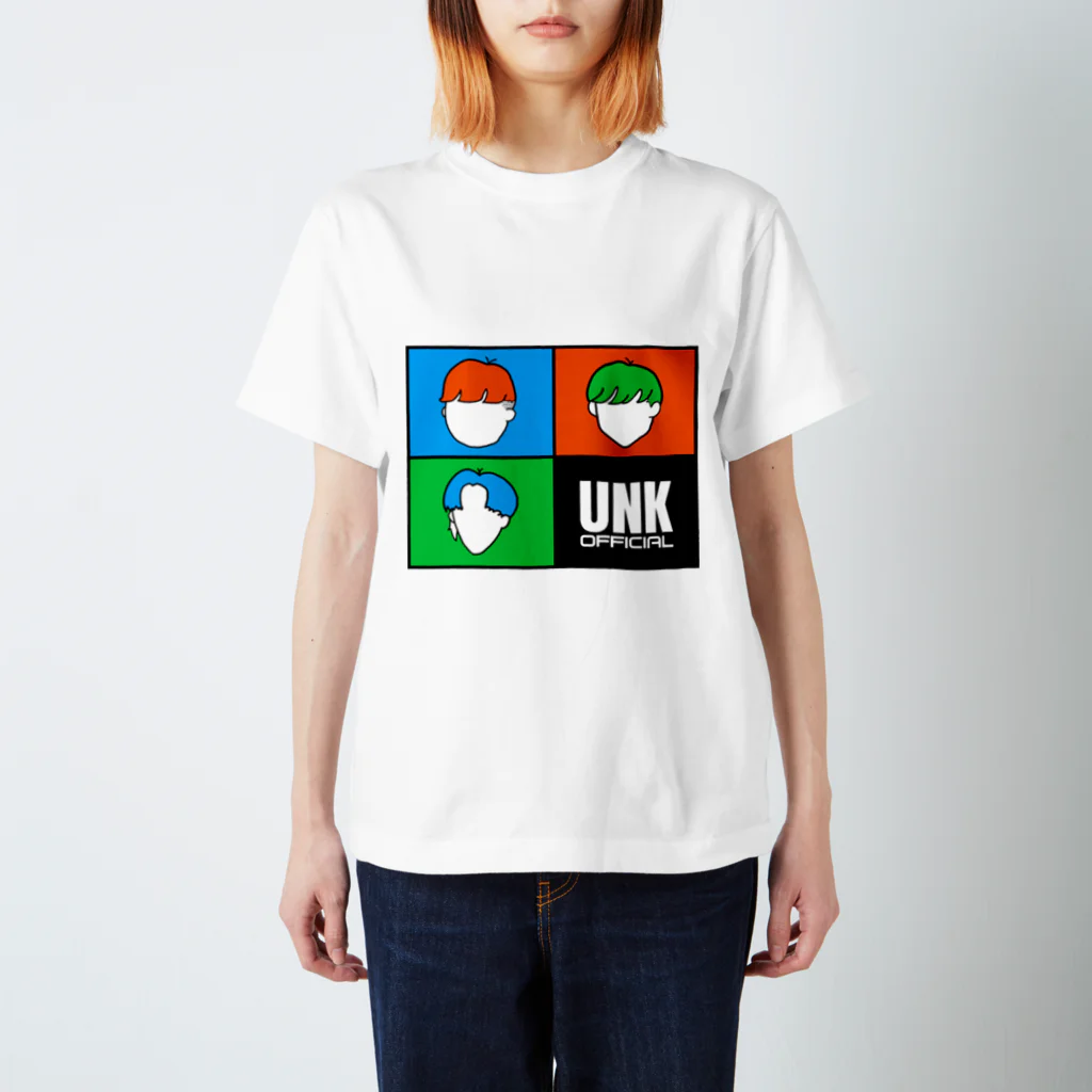 UNK.officialの四分の三(カオナシ) Regular Fit T-Shirt