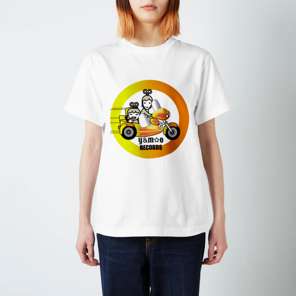 やすこーん（YASCORN）鉄道のY＆M☆O RECORDS スタンダードTシャツ