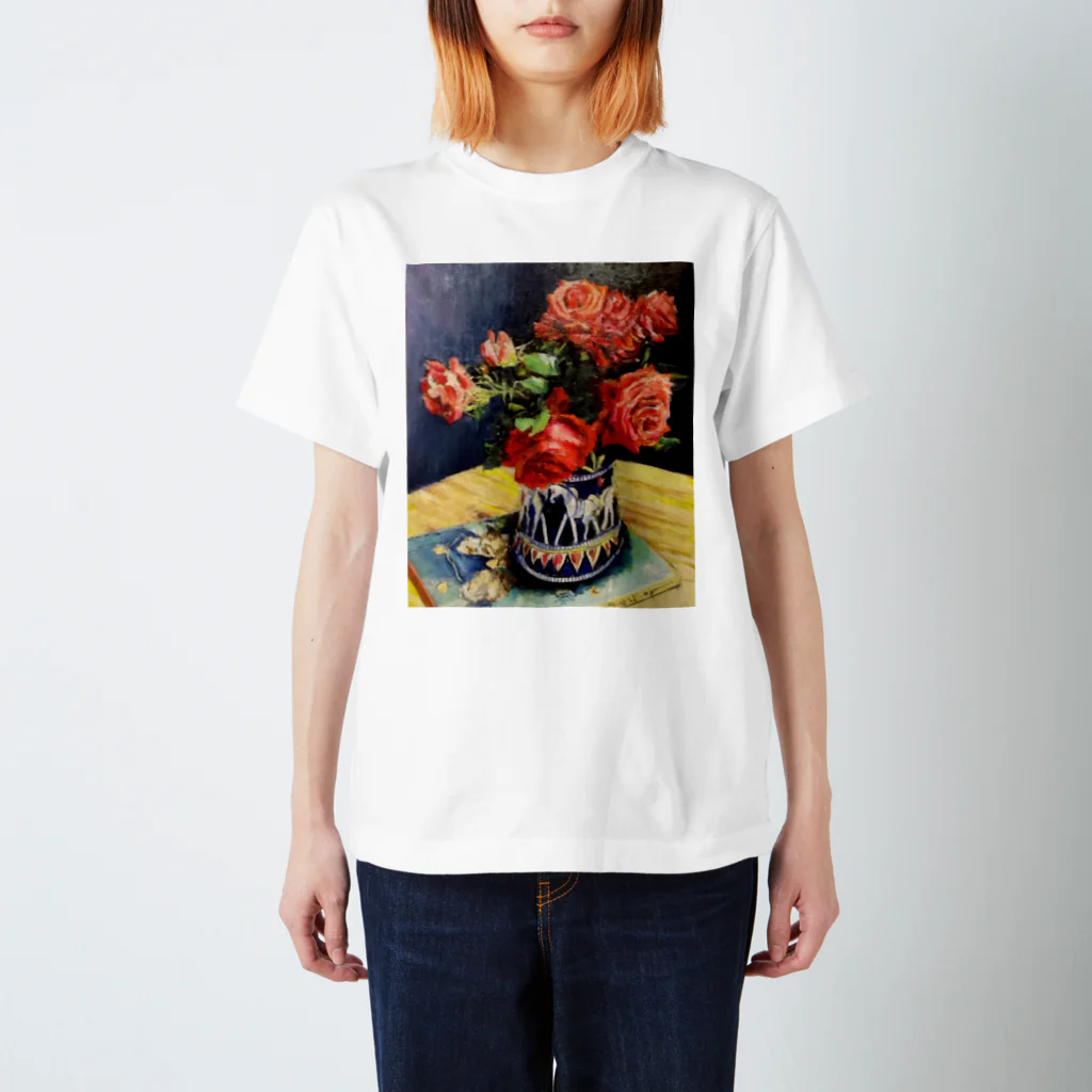 ミニ画廊ヨシデンの薔薇1 スタンダードTシャツ