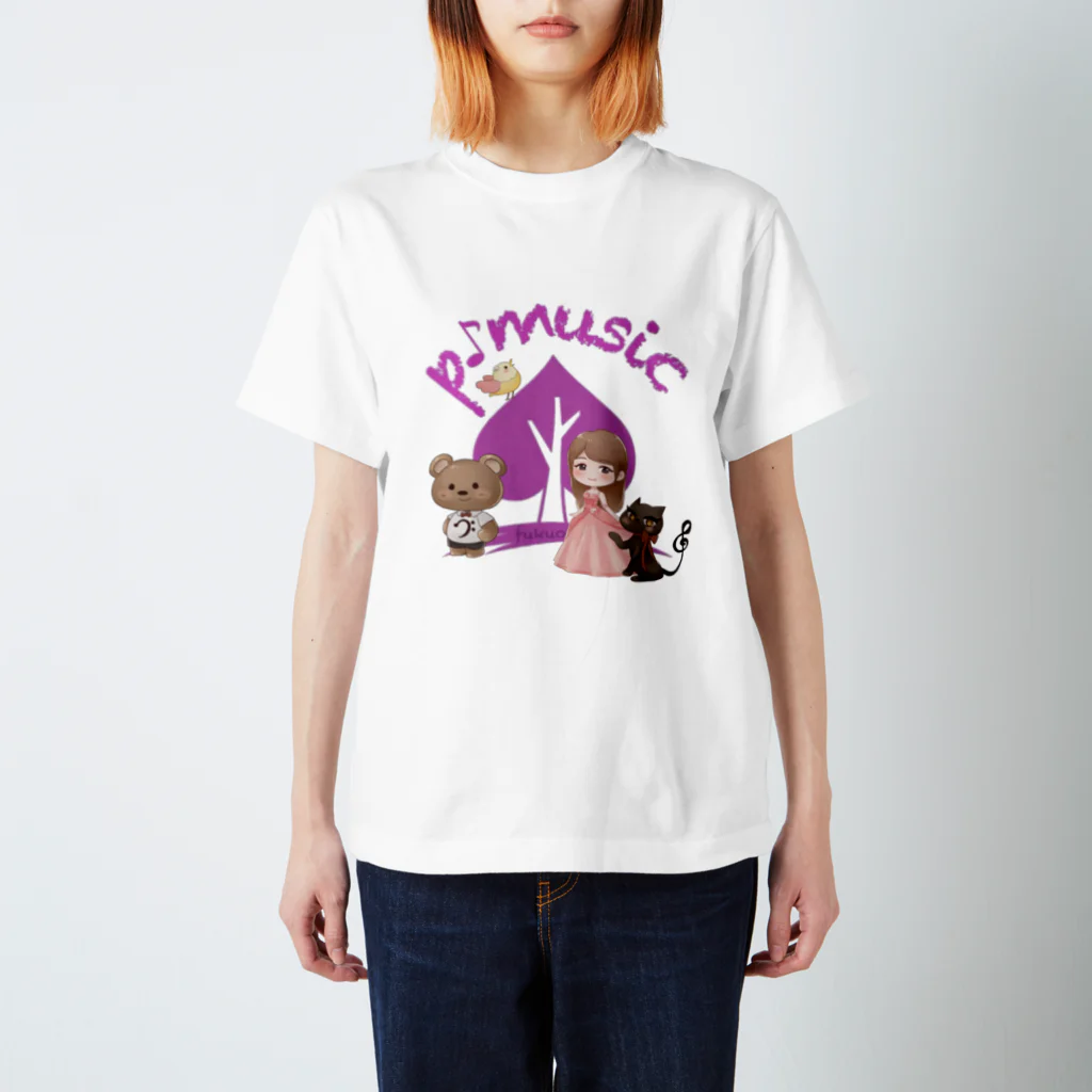 p-music♪のp-musicオリジナルグッズ スタンダードTシャツ