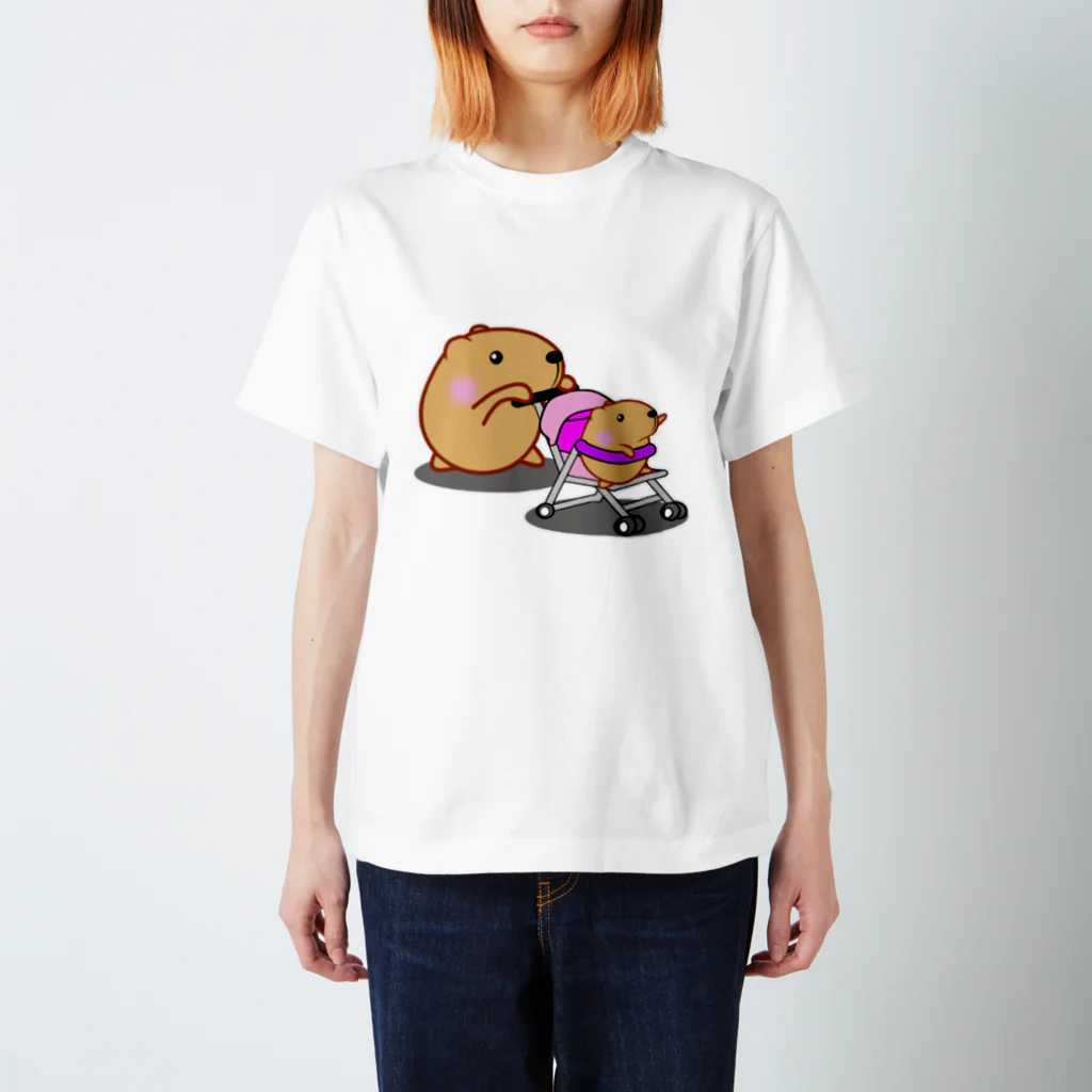 きゃぴばら倶楽部のきゃぴばら【ベビーカー】 Regular Fit T-Shirt