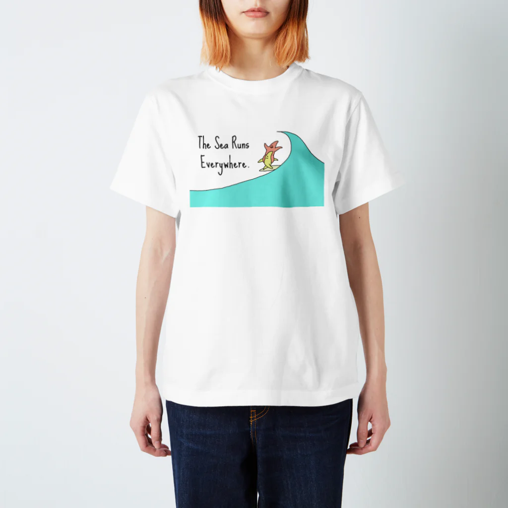 May's cafeのThe Sea Runs Everywhere Regular Fit T-Shirt