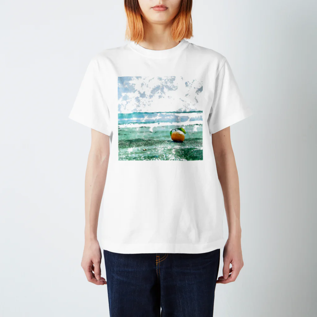 masamsms_の海辺のオレンジ Regular Fit T-Shirt