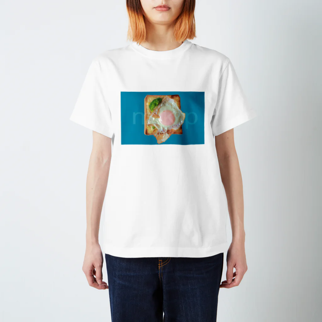 mk-paletのegg toast (sky blue) スタンダードTシャツ