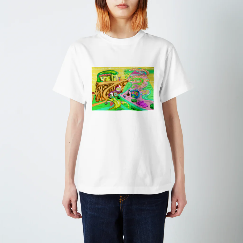 hujiyamakenjiのメルヘンの山里 Regular Fit T-Shirt