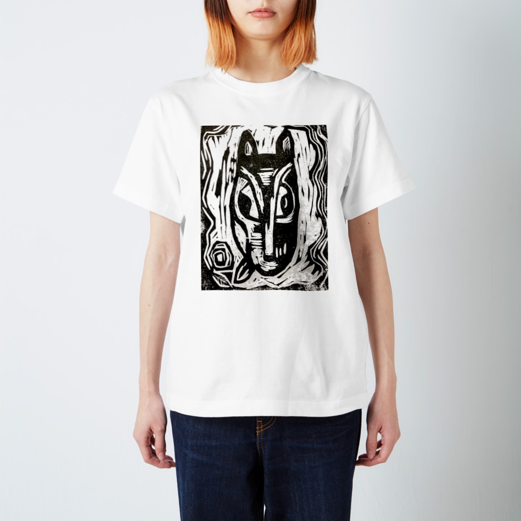 KEIHAMMのBuchi-Gami woodcut Regular Fit T-Shirt