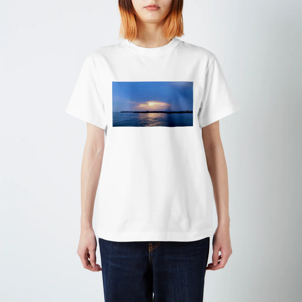 学生📷の夕陽ワンポイント スタンダードTシャツ