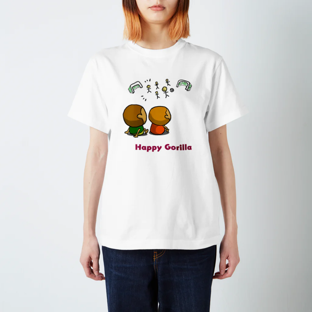 HappyGorillaのハッピーゴリラ　サッカー2 Regular Fit T-Shirt