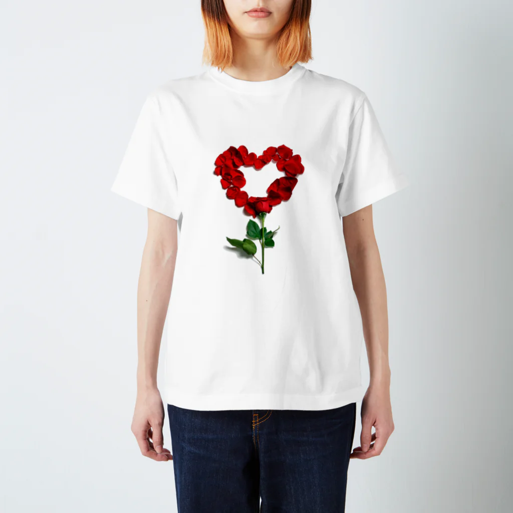 tak8455のHeart of rose スタンダードTシャツ