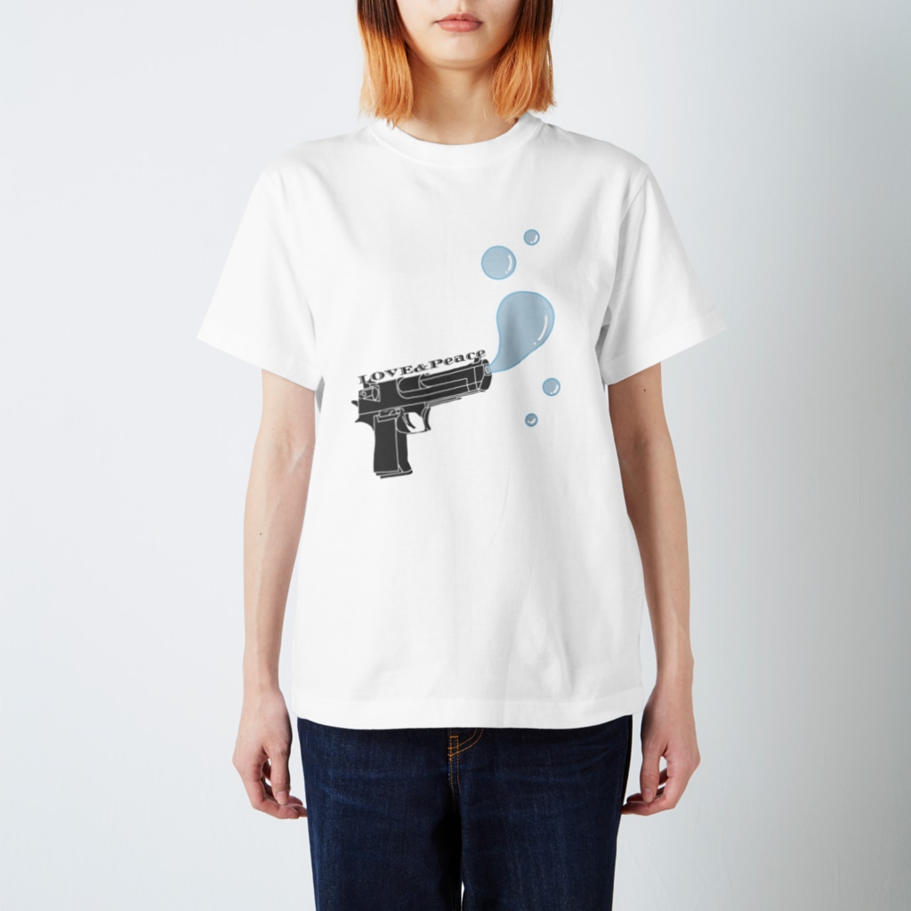 ママン(*´∀｀*)のLOVE＆Peace＆Peace Regular Fit T-Shirt