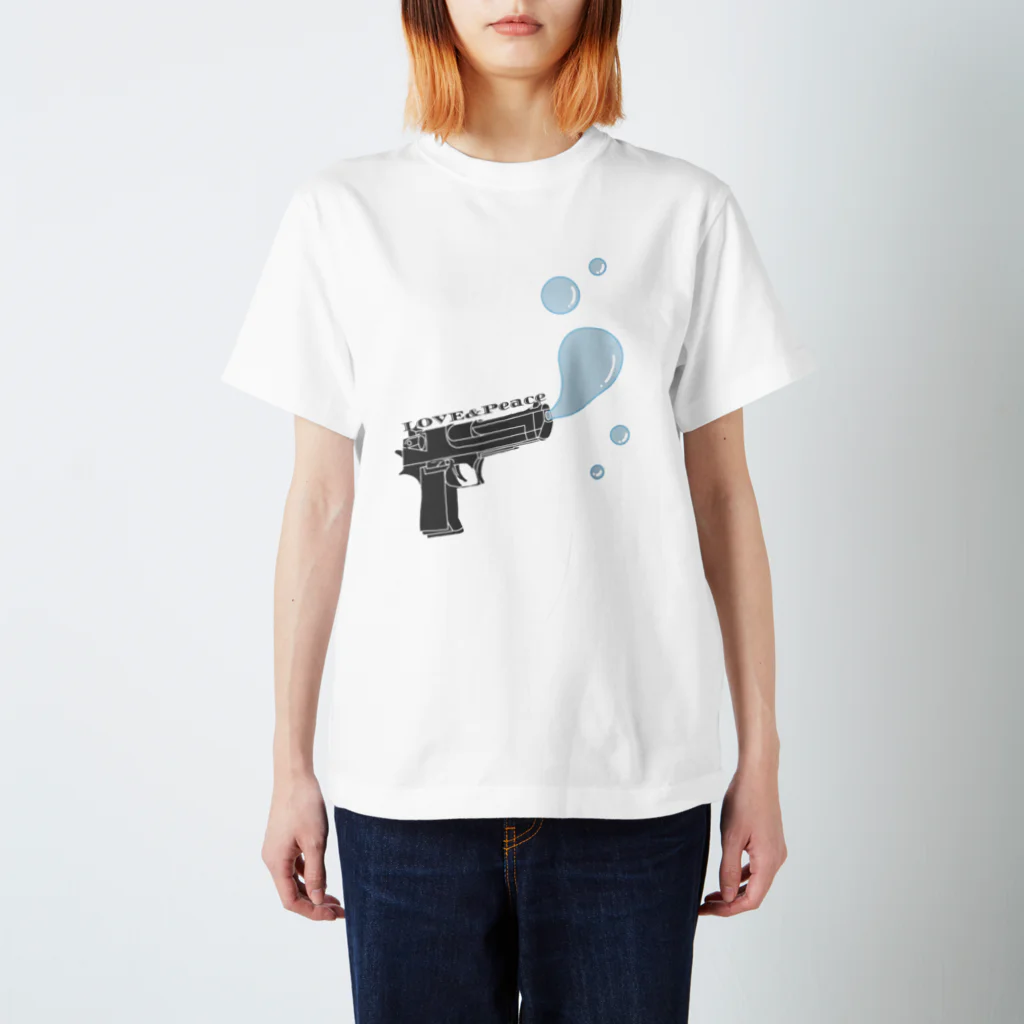 ママン(*´∀｀*)のLOVE＆Peace＆Peace Regular Fit T-Shirt