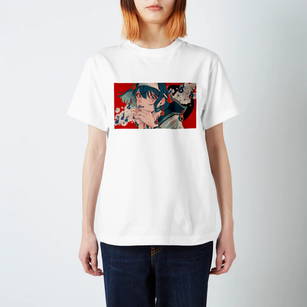 Tomei_Ningenの幽霊Tシャツ スタンダードTシャツ