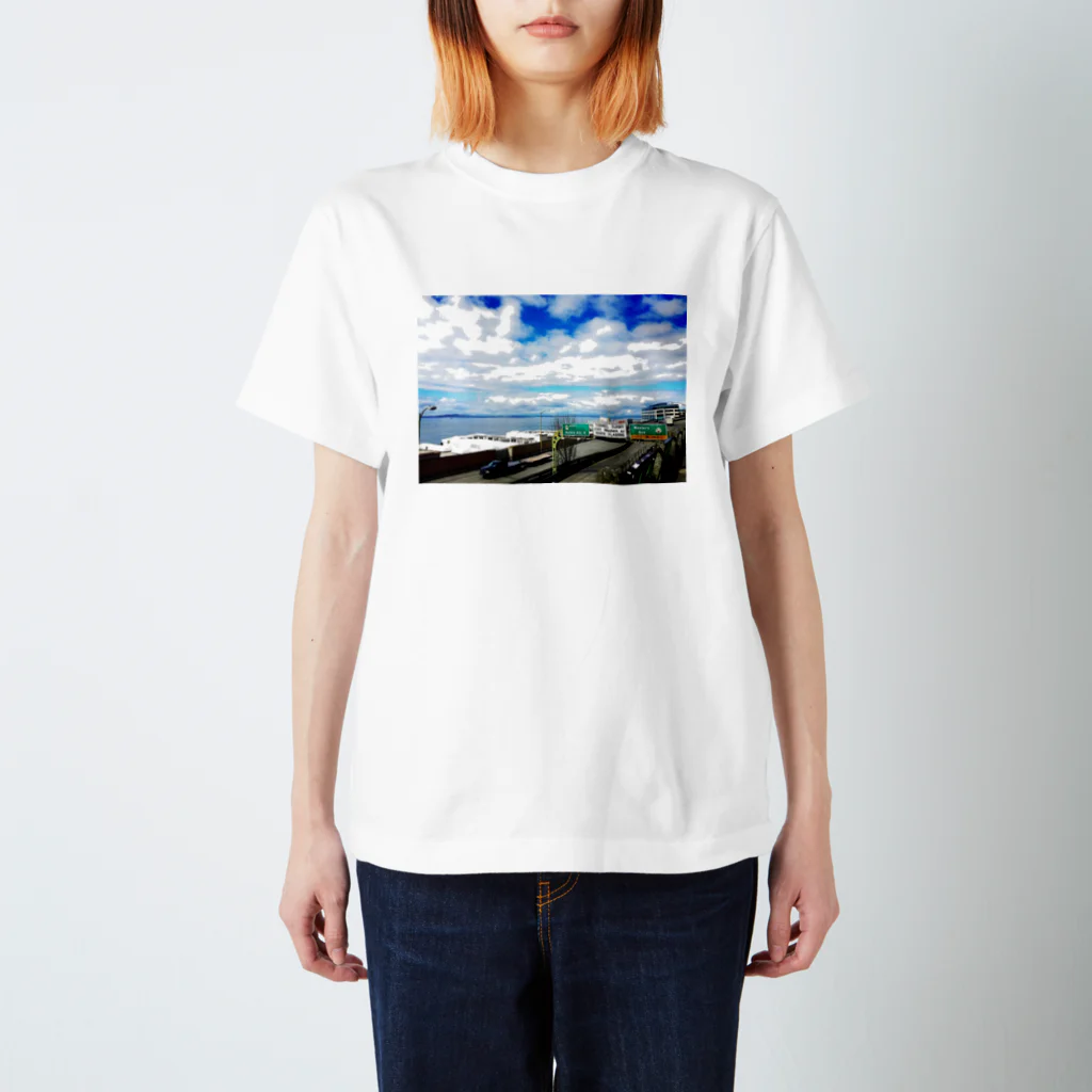 ニューヨークのシアトル空 Regular Fit T-Shirt