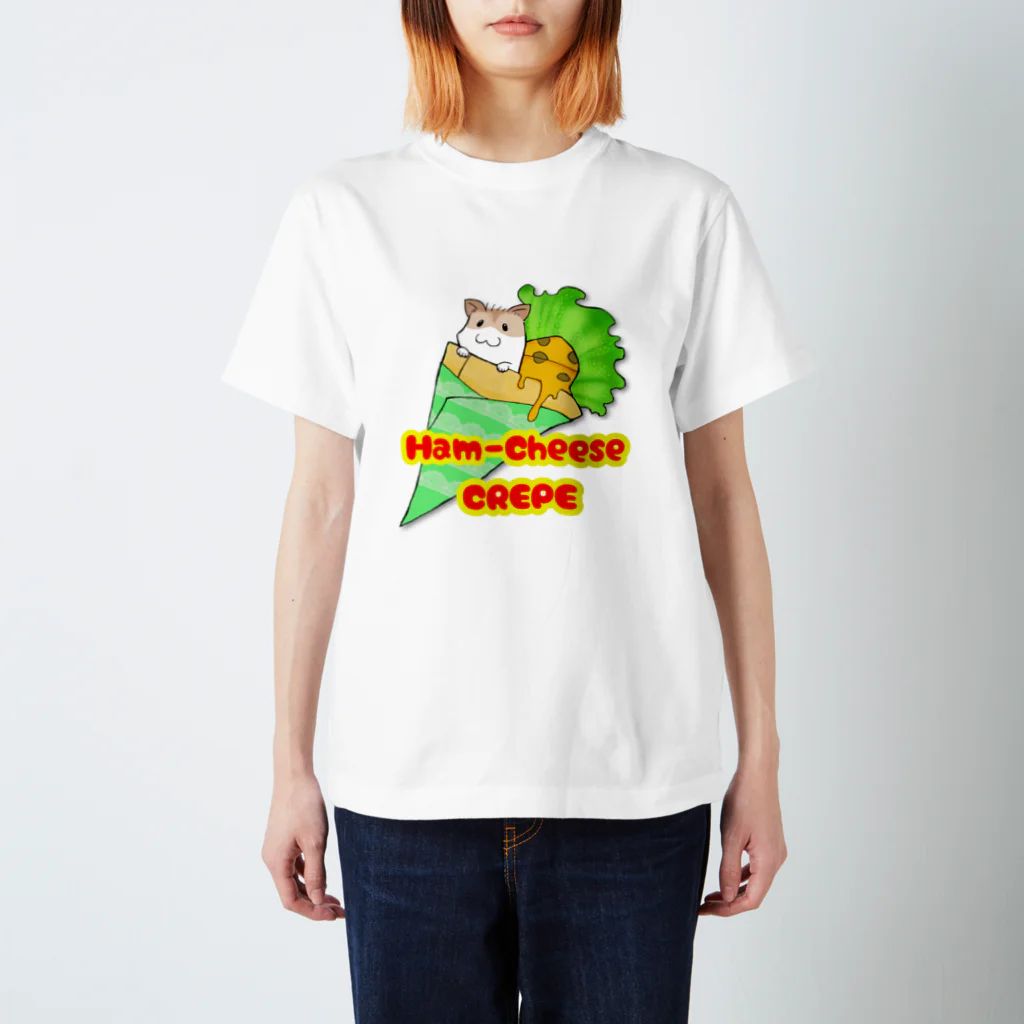 秋吉アスカのハムとチーズのクレープ スタンダードTシャツ