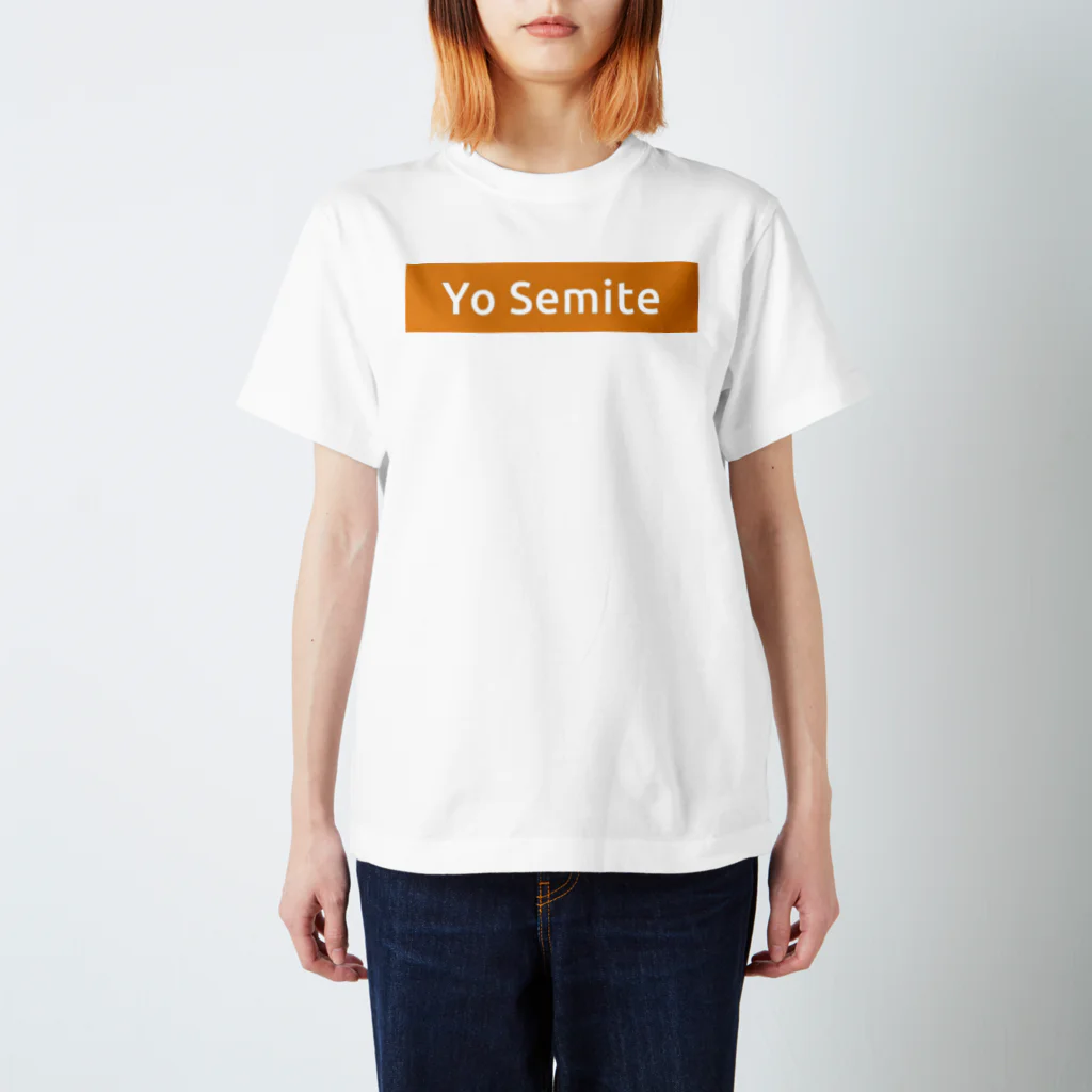 n3hide1982の〓栄町呉服店〓 Yo Semite Tシャツ《オレンジ》 スタンダードTシャツ