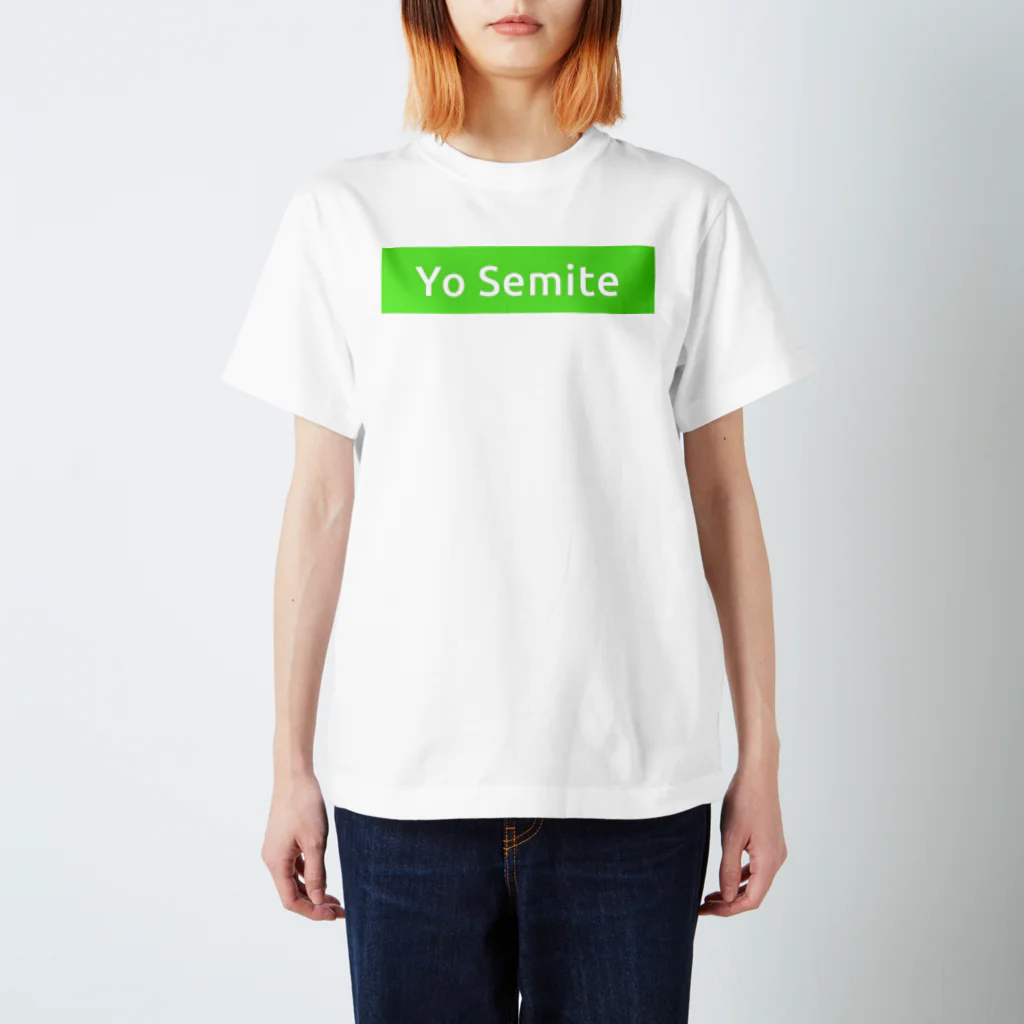 n3hide1982の〓栄町呉服店〓 Yo Semite Tシャツ《グリーン》 スタンダードTシャツ