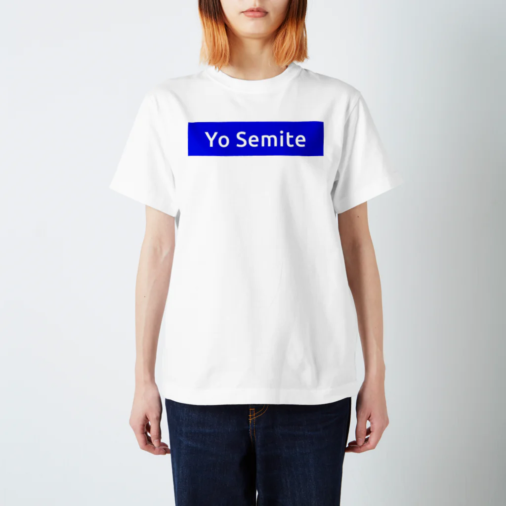 n3hide1982の〓栄町呉服店〓 Yo Semite Tシャツ《ブルー》 スタンダードTシャツ