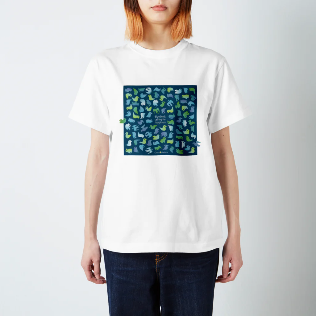 Chica Madera (チカ・マデーラ：小さな木)のBlue Birds Regular Fit T-Shirt