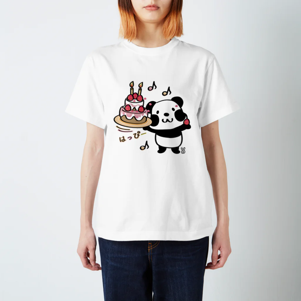 イラスト MONYAAT のkyu13ズレぱんだちゃんのはっぴー Regular Fit T-Shirt