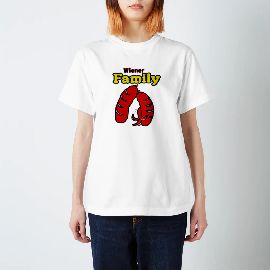 Yamadatinkuのタコさんウインナー『仲良し家族』 スタンダードTシャツ