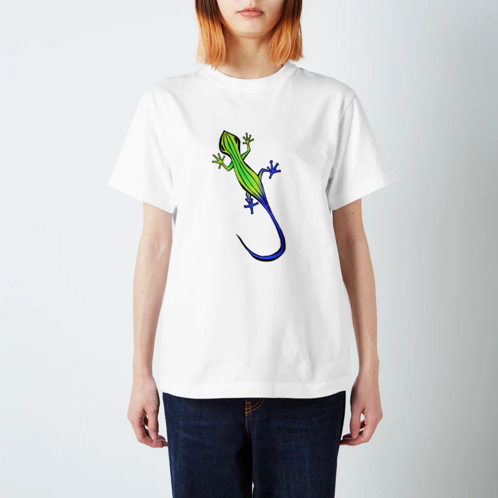 ぱくちのお店のトカゲくん スタンダードTシャツ