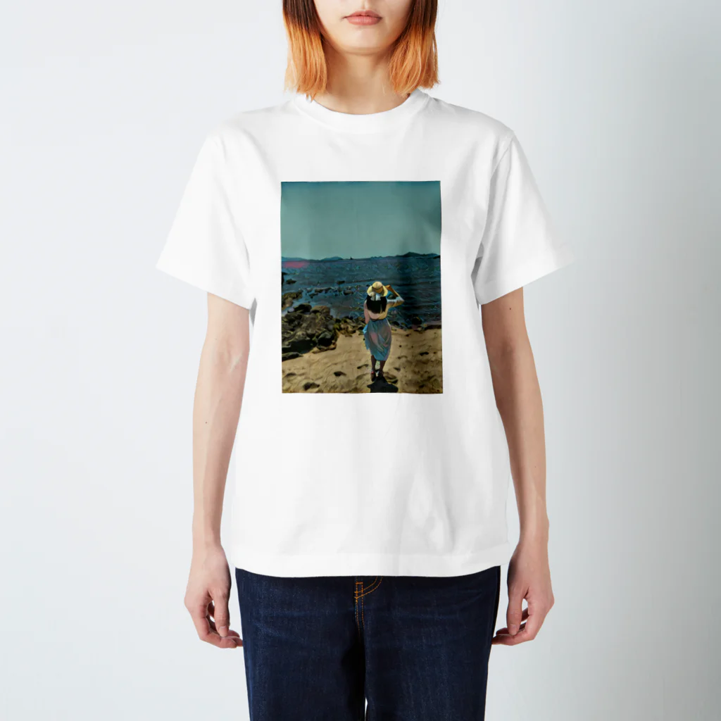 simple_NのSea girl Regular Fit T-Shirt