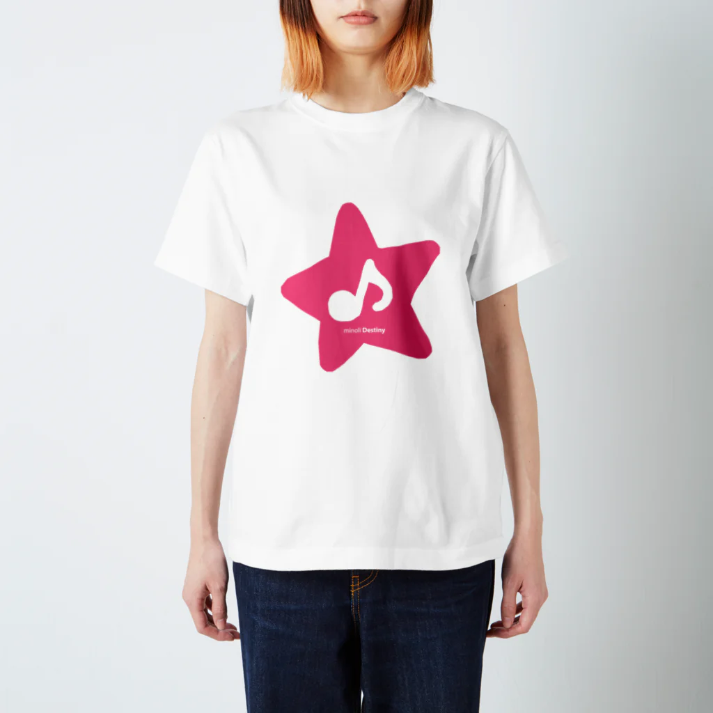 minoli Destinyのminoli Destiny PINK STAR スタンダードTシャツ