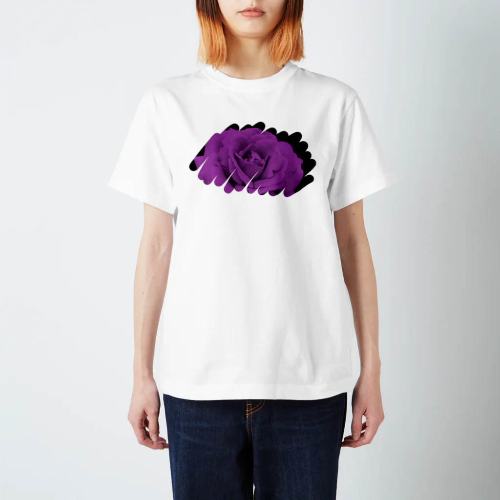 のゆきのしゃしーんのむらさき色 Regular Fit T-Shirt