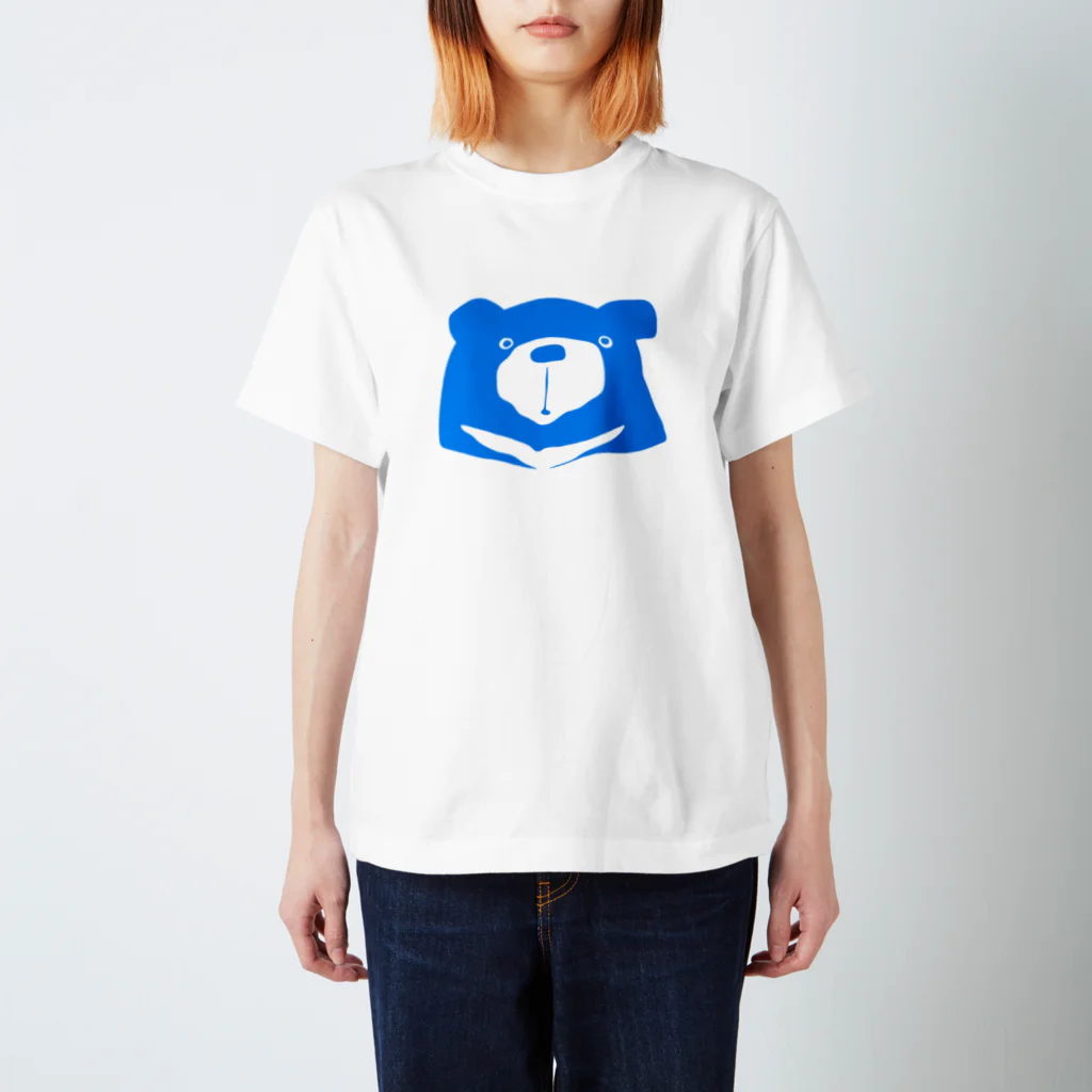 クマバチのLight blue-with white edge Regular Fit T-Shirt