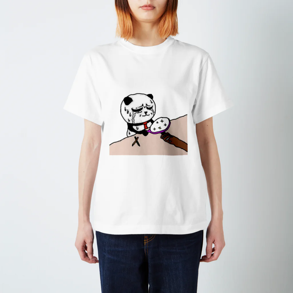 ༺ 🆈🆄🅽 ໘ 🅽🆃🅰༻のパンダくんTシャツ スタンダードTシャツ