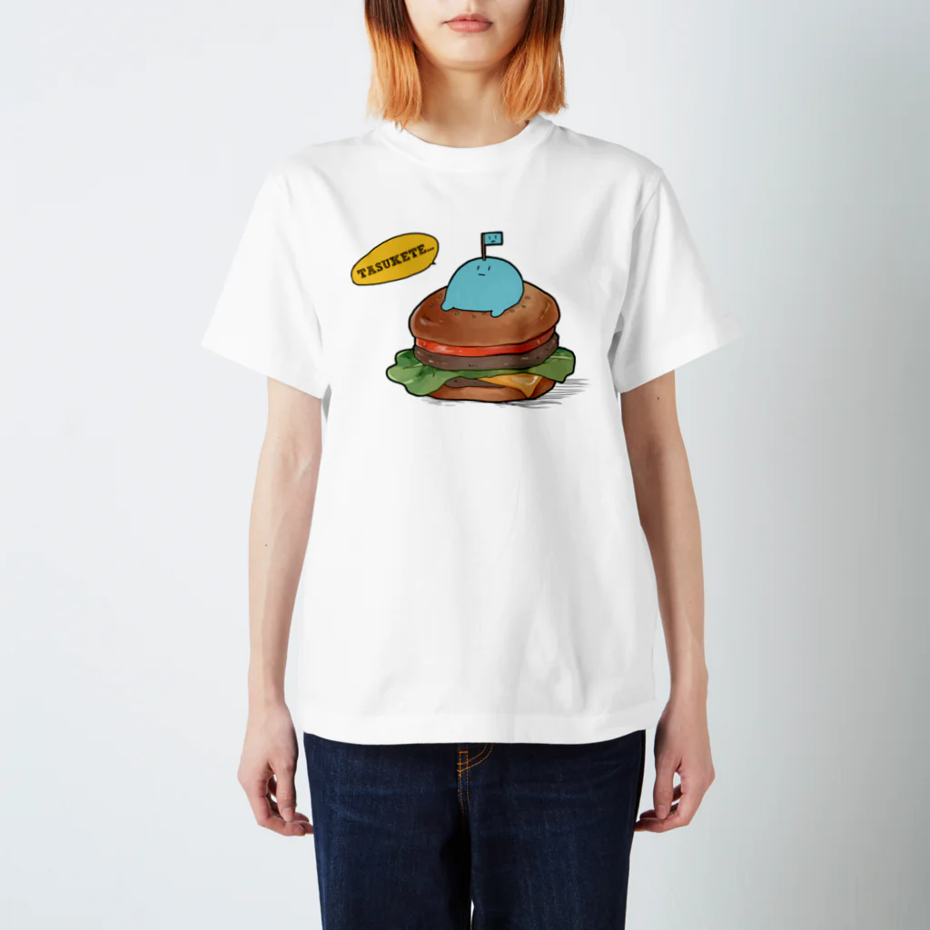 ぅゎゎゎのうわわさんバーガー（吹き出しあり） スタンダードTシャツ