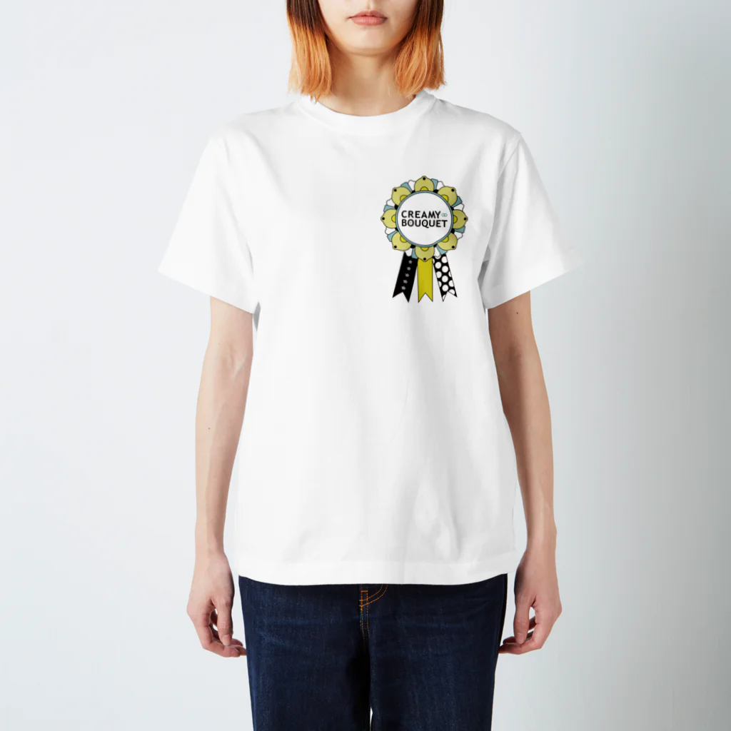 CREAMYBOUQUET WEBSHOPのROSETTO_YELLOW Regular Fit T-Shirt