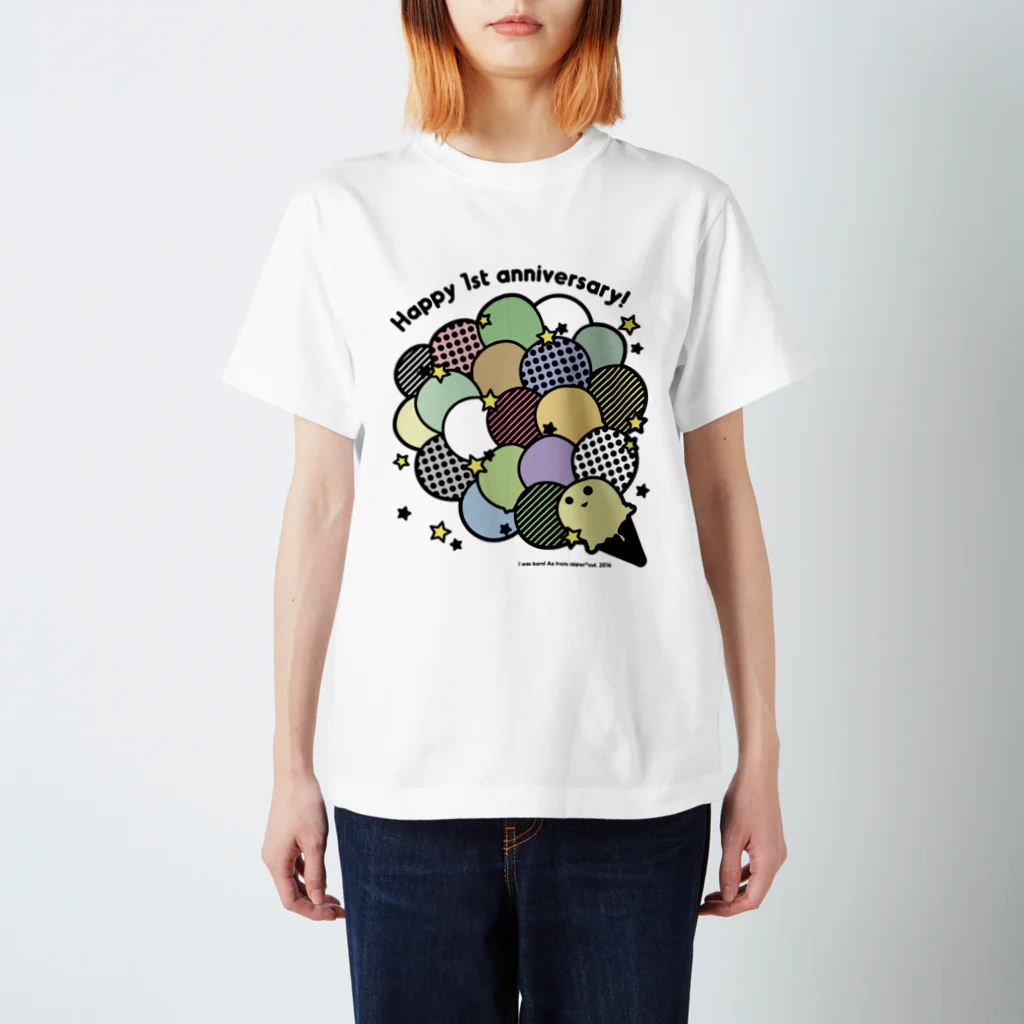 ▲さちねこじかん。幸猫の時光。▲ウェブストアの1st クラッカー　カラー Regular Fit T-Shirt